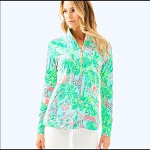 EUC Lilly Pulitzer Pink on Parade Popover Sz XL